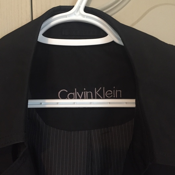 CALVIN KLEIN CK DOUBLE BREASTED TRENCH WATER RESISTANT - Picture 3 of 6